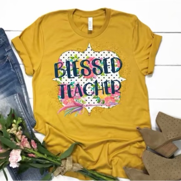 Bella Canvas Tops - 🛍️ NWT BELLA CANVAS TEACHER T-SHIRT 🛍️